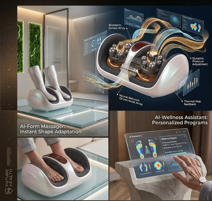 Extra Big Electric Foot Massager Hot Compress Shiatsu Kneading Leg Roller Kneading Calf Deep Relieve Fatigue Relaxation Muscle