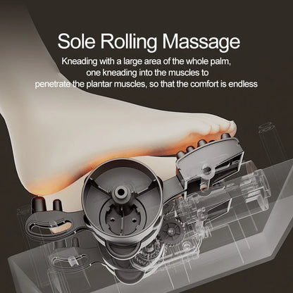 High Quality Air Pressure Electric Hot Heater Foot Massager Machine Vibrate Roller Bath Kneading Leg Foot Full Wrap Massage