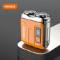 Mini Electric Smart Shaver Household Car Shaver Digital Display Dual Blade Rechargeable Shaver Powerful Beard Trimmer Tool
