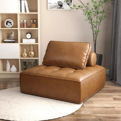 Modern Minimalist Italian Style Multi-Use Modular Sofa Square Couch Small Apartment Floor Lounge Chair for Home Multi-Scene Use