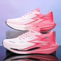 Women Men Couple Summer Breathable Mesh Running Shoes Lightweight Thick Sole Casual Sneakers Outdoor Fitness Walking Shoes