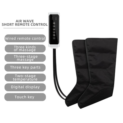 Professional Airwave Pressure Massager with 01 Adapter 110-220V Plug-In Ergonomic Design for Legs & Full Body Portable Home Use
