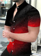 2026 New Fashionable Printed Shirt Men's Seaside Summer Casual Short Sleeve Top Holiday Clothing