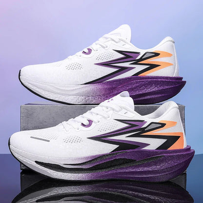Women Men Couple Summer Breathable Mesh Running Shoes Lightweight Thick Sole Casual Sneakers Outdoor Fitness Walking Shoes