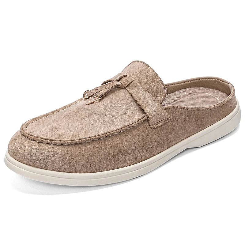 Summer Men Slippers Loafers Slip on Men Half Slippers Comfortable Lazy Casual Shoes Outdoor Man Lightweight Shoes