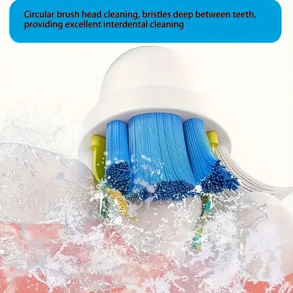 Electric Toothbrush Rotary Cleaning Teeth Brush Waterproof Electronic Tooth Brush With Timer Rechargeable Toothbrush with 8 Head