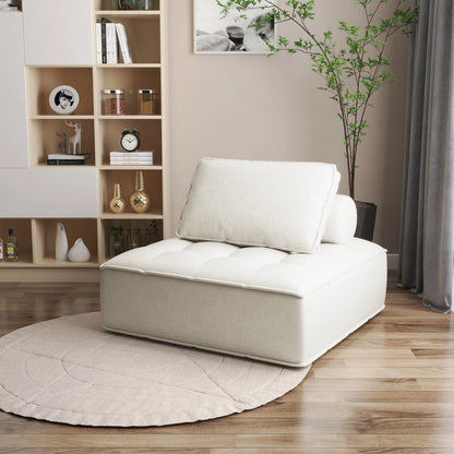 Modern Minimalist Italian Style Multi-Use Modular Sofa Square Couch Small Apartment Floor Lounge Chair for Home Multi-Scene Use
