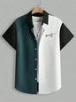 2026 New Fashionable Printed Shirt Men's Seaside Summer Casual Short Sleeve Top Holiday Clothing