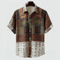 New Fashion 3D Printed Holiday Button Men's Clothing Luxury Men's Shirt Casual Short Sleeved Retro Shirt Men's Top
