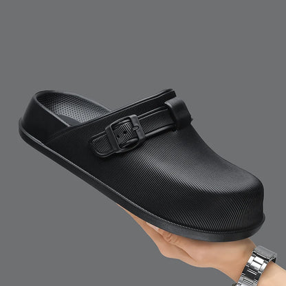 Men New Clogs Slippers Fashion EVA Insole Men Mules Slippers Classic Waterproof Garden Shoes Women Non-slip Beach Sandals