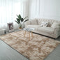 VIKAMA Tie-Dye Plush Carpet Living Room Decoration Soft Fluffy Home Mat Children's Room Baby Crawling Non-Slip Blanket