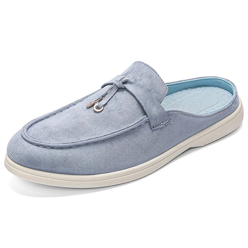 Summer Men Slippers Loafers Slip on Men Half Slippers Comfortable Lazy Casual Shoes Outdoor Man Lightweight Shoes