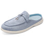 Summer Men Slippers Loafers Slip on Men Half Slippers Comfortable Lazy Casual Shoes Outdoor Man Lightweight Shoes