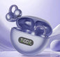 New Q71 TWS Bone Conduction Earphones Bluetooth 5.3 Earbuds Clip on Ear Comfortable Sport Digital Display Headsets