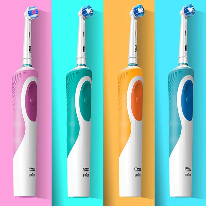 Oral B Electric Toothbrush Rotation Cleaning Oral 3D White Tooth Adult Vitality Tooth Brush Inductive Charging + Gift Brush Head
