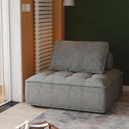 Modern Minimalist Italian Style Multi-Use Modular Sofa Square Couch Small Apartment Floor Lounge Chair for Home Multi-Scene Use